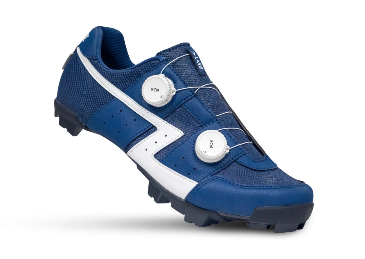 Lake MX30G Gravel Shoe - Mesh Blue-White