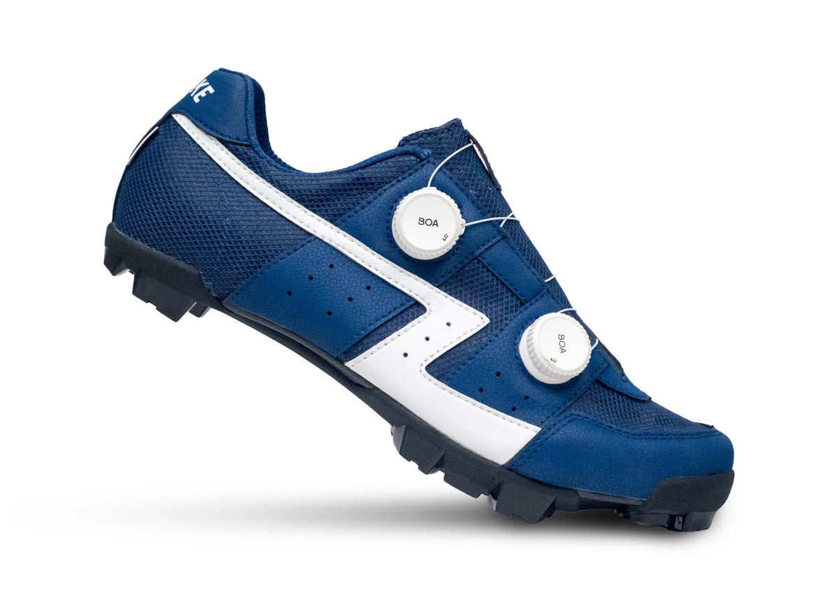 Lake MX30G Gravel Shoe - Wide - Mesh Blue-White