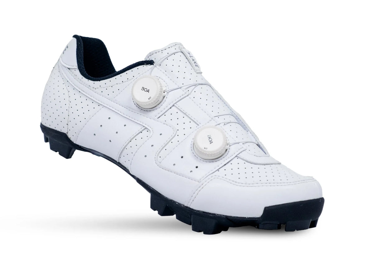 Lake MX30G Gravel Shoe - Wide - White Clarino