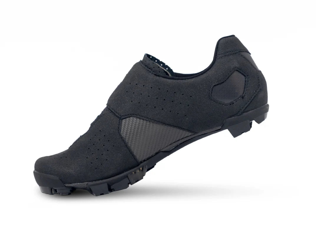 Lake MX333 MTB Shoe - Narrow - Black-Silver