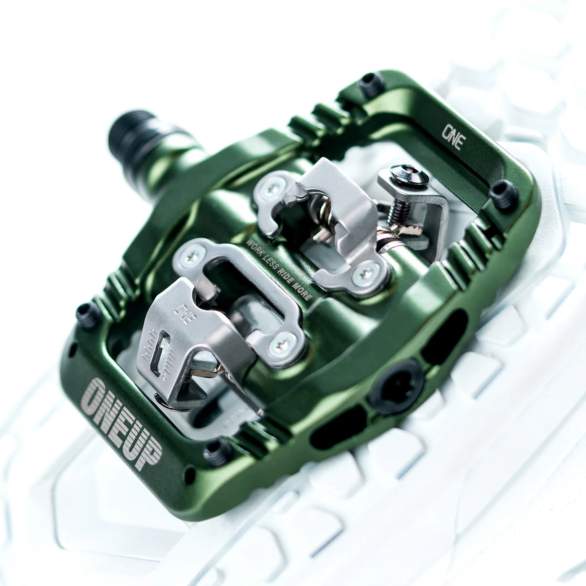 OneUp XC Clip Pedals - Dark Green
