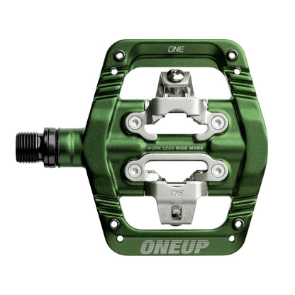OneUp XC Clip Pedals - Dark Green