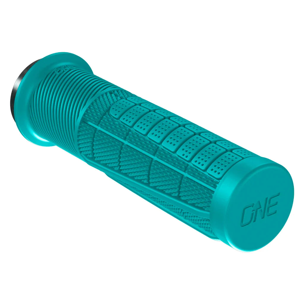 OneUp Thick Lock-On MTB Grips - Turquoise