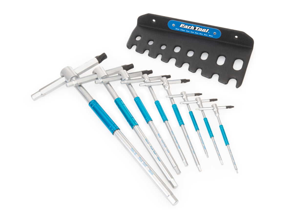 Park Tool Sliding T-Handle Hex Wrench Set - THH-1 Silver Set Comprises of: 2,2.5,3,4,5,6,8,10mm Hex 