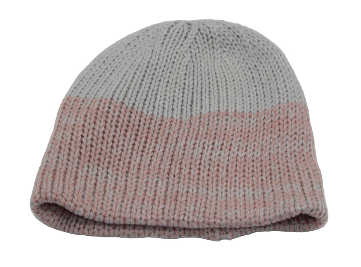 Pearl Izumi Merino Reversible Beanie - Fog-Dusty Rose Heather