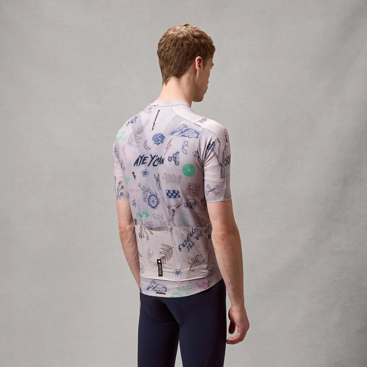 Endura Pro SL Short Sleeve Print Road Jersey - Titanium
