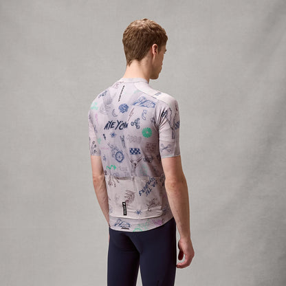 Endura Pro SL Short Sleeve Print Road Jersey - Titanium