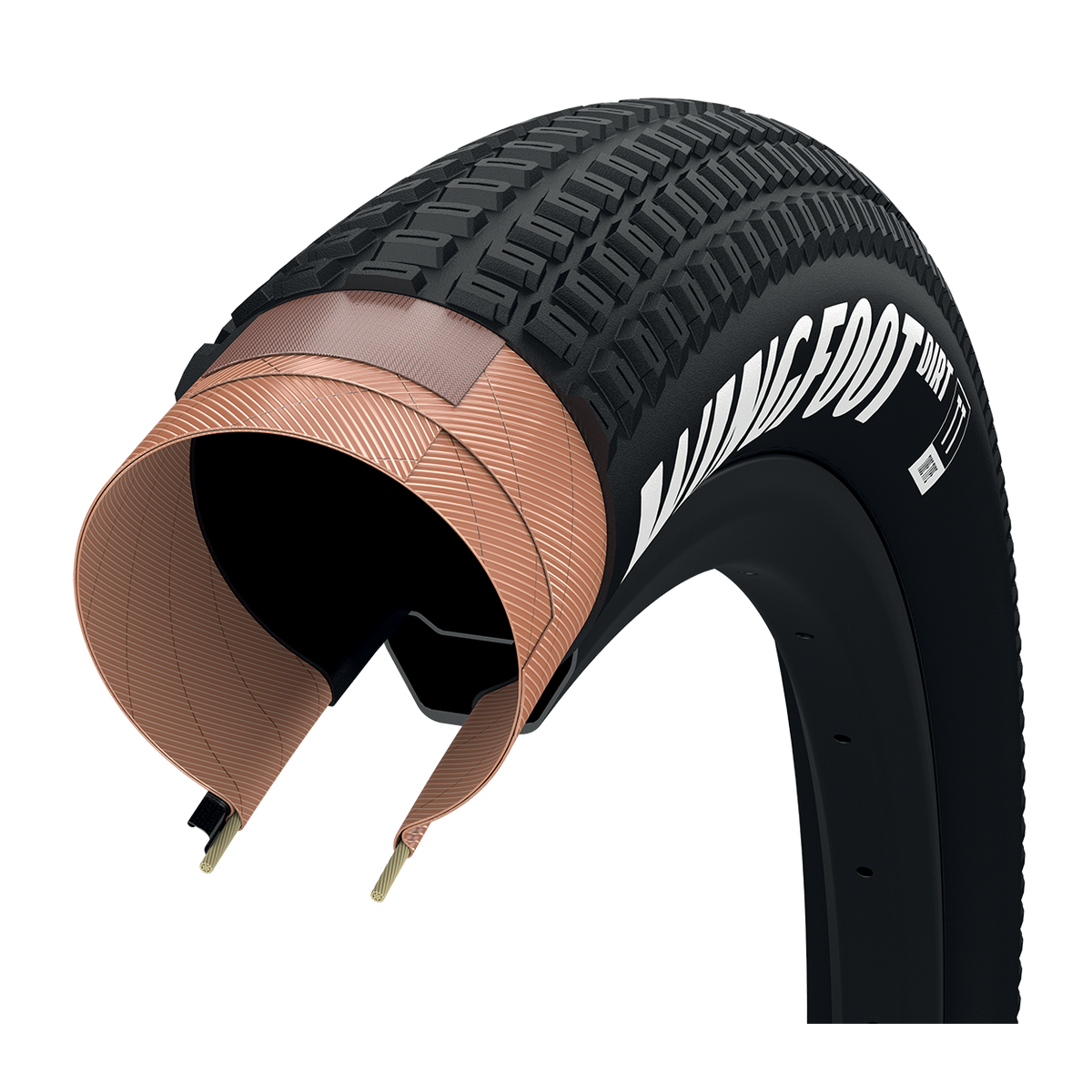 Goodyear Wingfoot Dirt 26" Folding MTB Tire - Black