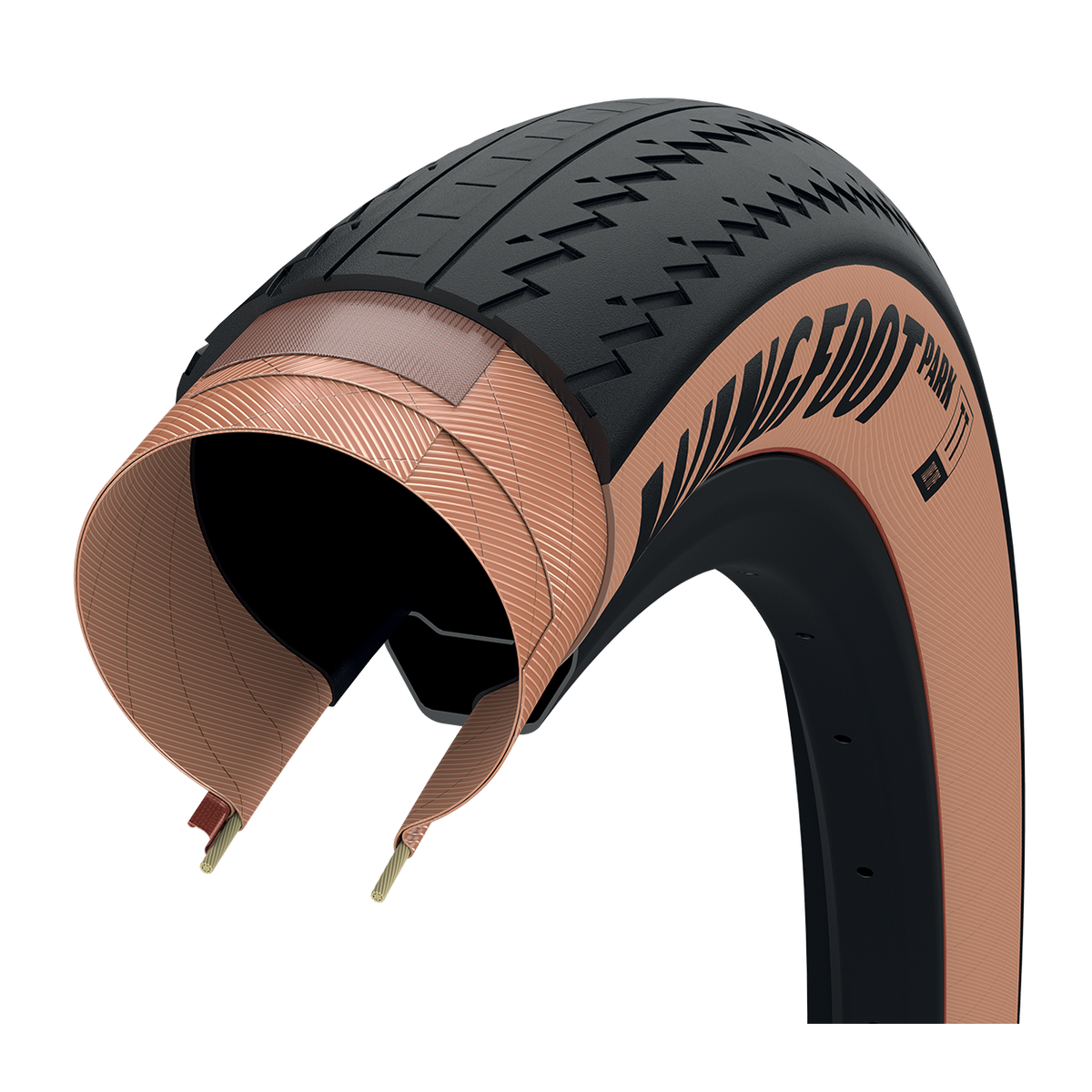 Goodyear Wingfoot Park 26" Folding MTB Tire - Transparent