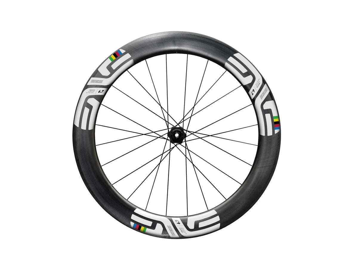 ENVE SES 6.7 700c Aero Road Wheel - Rear - Black-White