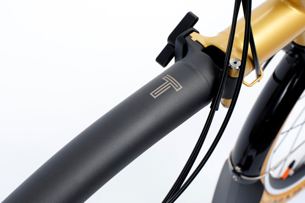 Brompton T Line 12-Speed - Ceratech - Black-Gold