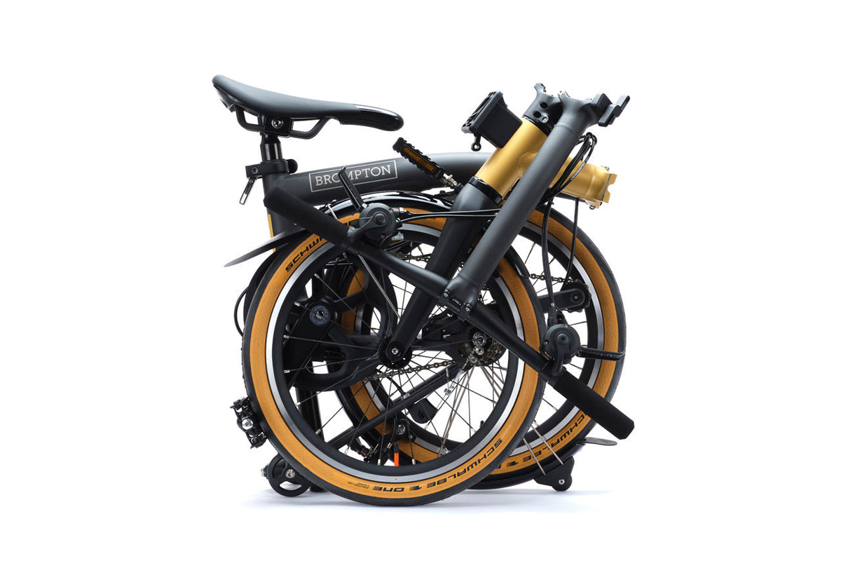Brompton T Line 12-Speed - Ceratech - Black-Gold