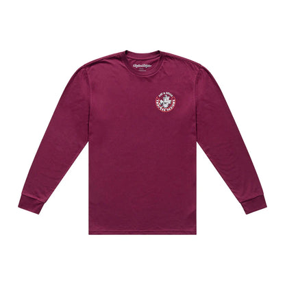 Troy Lee Designs Carb Long Sleeve Tee - Sangria