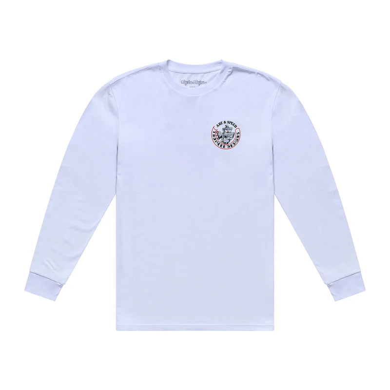 Troy Lee Designs Carb Long Sleeve Tee - White