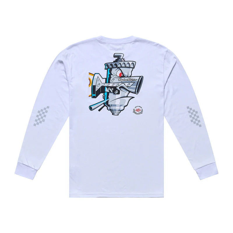 Troy Lee Designs Carb Long Sleeve Tee - White