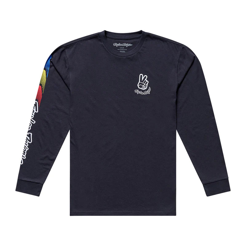 Troy Lee Designs Deuces Long Sleeve Tee - Carbon