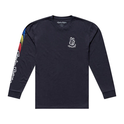 Troy Lee Designs Deuces Long Sleeve Tee - Carbon