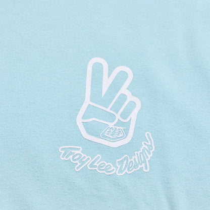 Troy Lee Designs Deuces Long Sleeve Tee - Dawn Blue