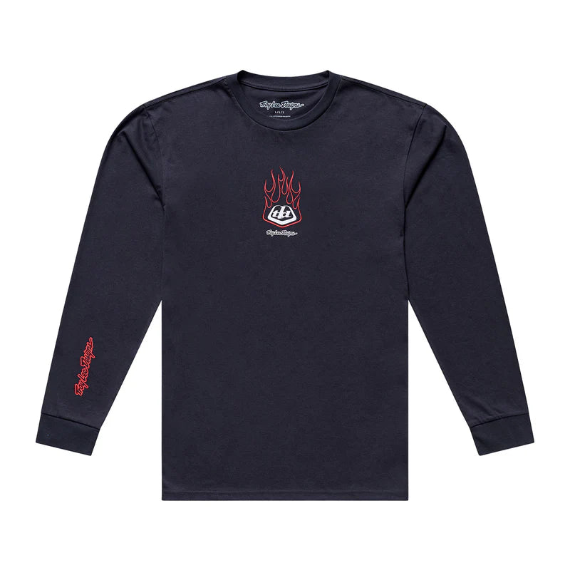 Troy Lee Designs Flame2 Long Sleeve Tee - Carbon
