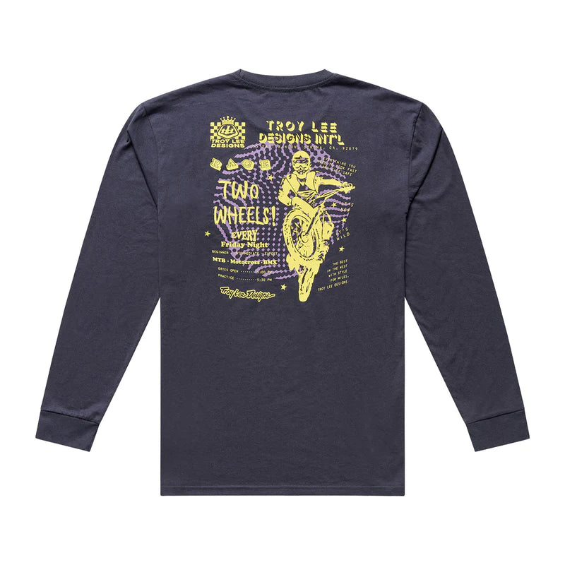 Troy Lee Designs Friday Night Long Sleeve Tee - Carbon