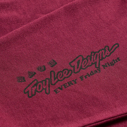 Troy Lee Designs Friday Night Long Sleeve Tee - Sangria