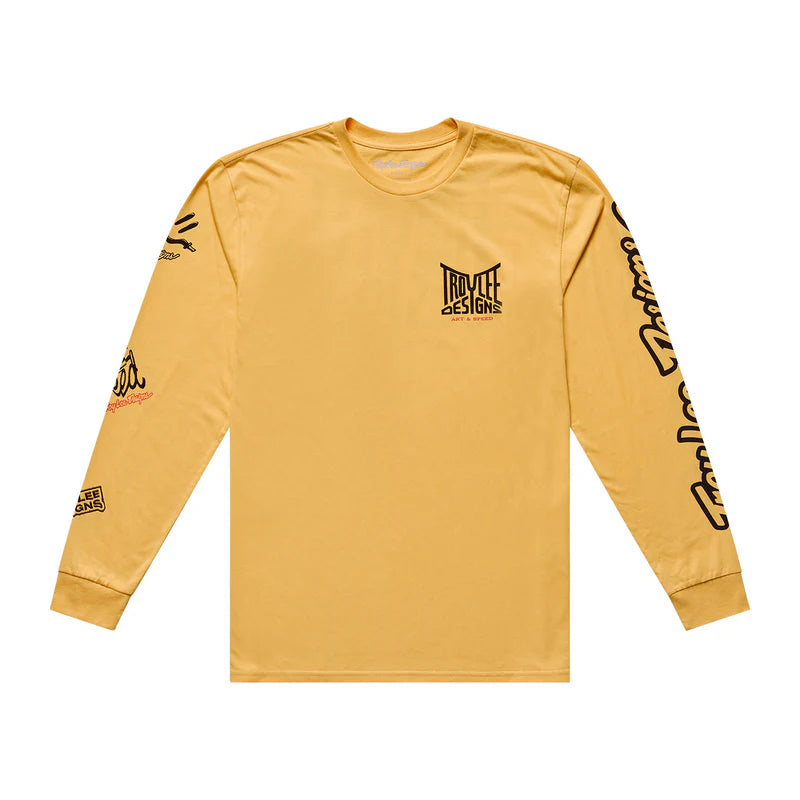 Troy Lee Designs Handlebar Long Sleeve Tee - Bleached Melon