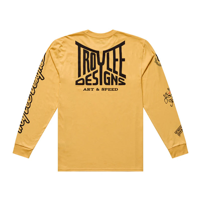Troy Lee Designs Handlebar Long Sleeve Tee - Bleached Melon
