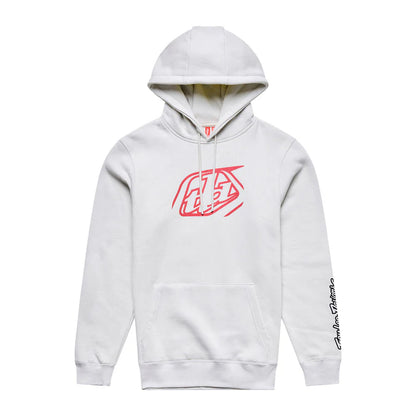 Troy Lee Designs Pullover Hoodie - Badge - Pumice