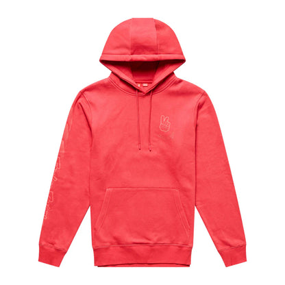 Troy Lee Designs Pullover Hoodie - Peace Out - Scarlet