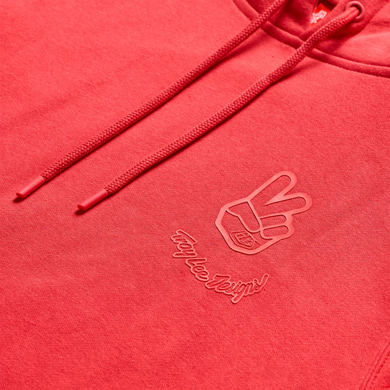 Troy Lee Designs Pullover Hoodie - Peace Out - Scarlet