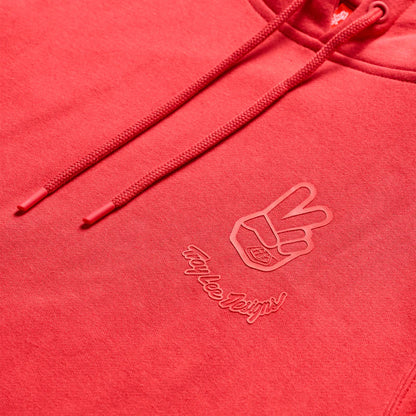 Troy Lee Designs Pullover Hoodie - Peace Out - Scarlet