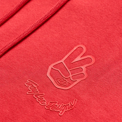 Troy Lee Designs Pullover Hoodie - Peace Out - Scarlet