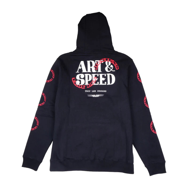 Troy Lee Designs Pullover Hoodie - Pink Slips - Black