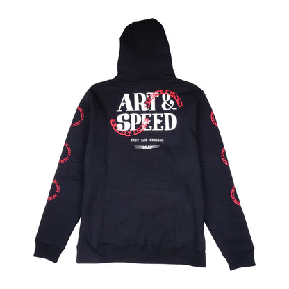 Troy Lee Designs Pullover Hoodie - Pink Slips - Black