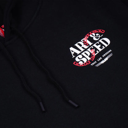 Troy Lee Designs Pullover Hoodie - Pink Slips - Black