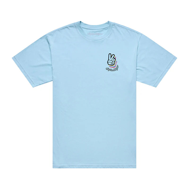 Troy Lee Designs Deuces Short Sleeve Tee - Dawn Blue