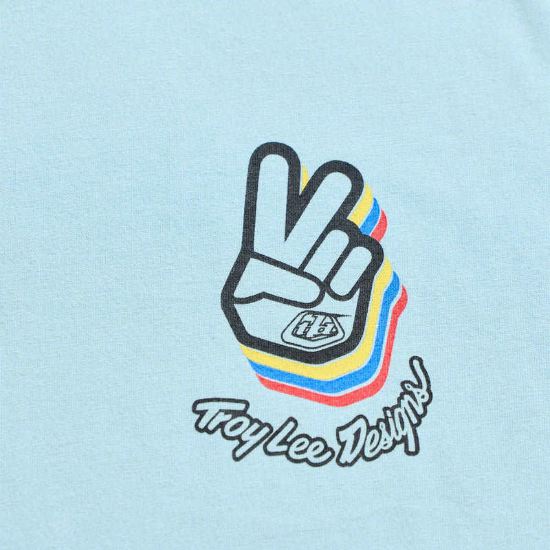 Troy Lee Designs Deuces Short Sleeve Tee - Dawn Blue