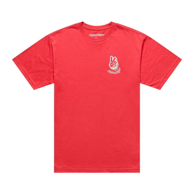Troy Lee Designs Deuces Short Sleeve Tee - Scarlet