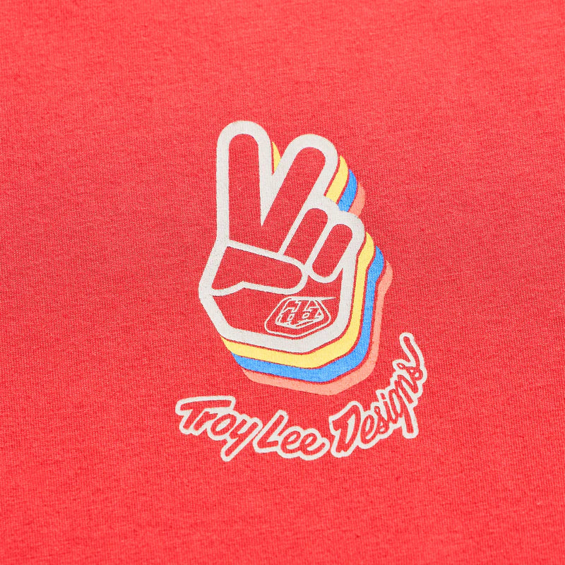 Troy Lee Designs Deuces Short Sleeve Tee - Scarlet