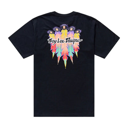 Troy Lee Designs Feathers Short Sleeve Tee - Youth - Black-Black