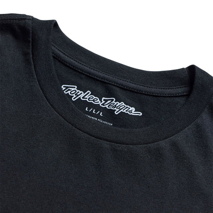 Troy Lee Designs Feathers Short Sleeve Tee - Youth - Black-Black