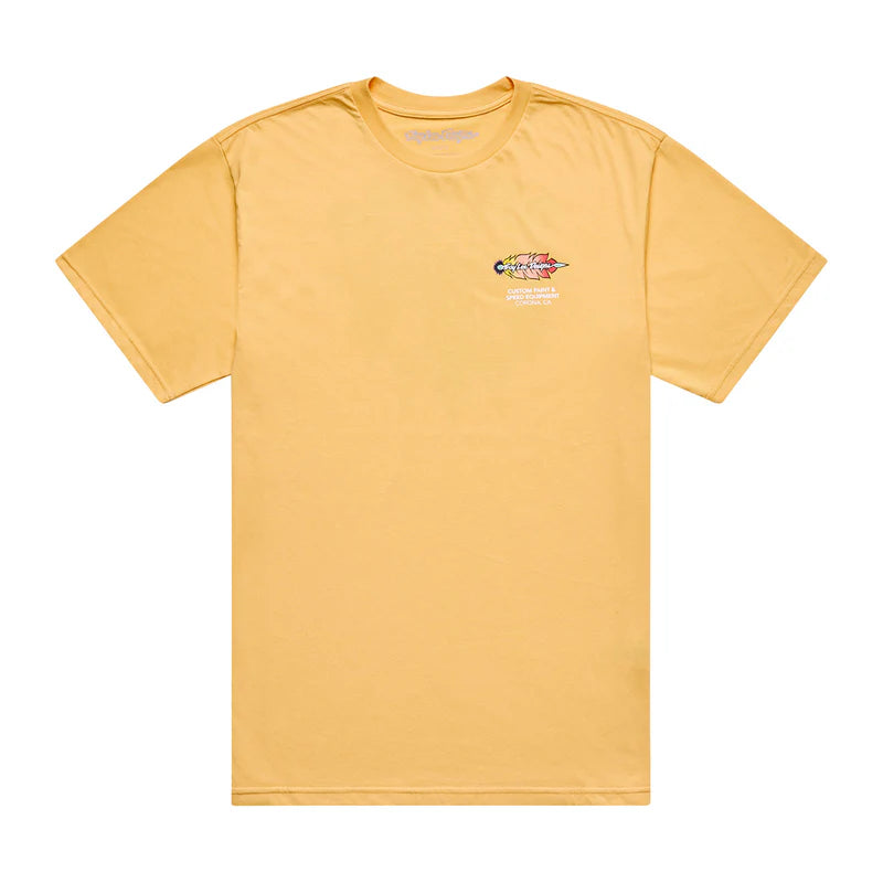 Troy Lee Designs Feathers Short Sleeve Tee - Bleached Melon