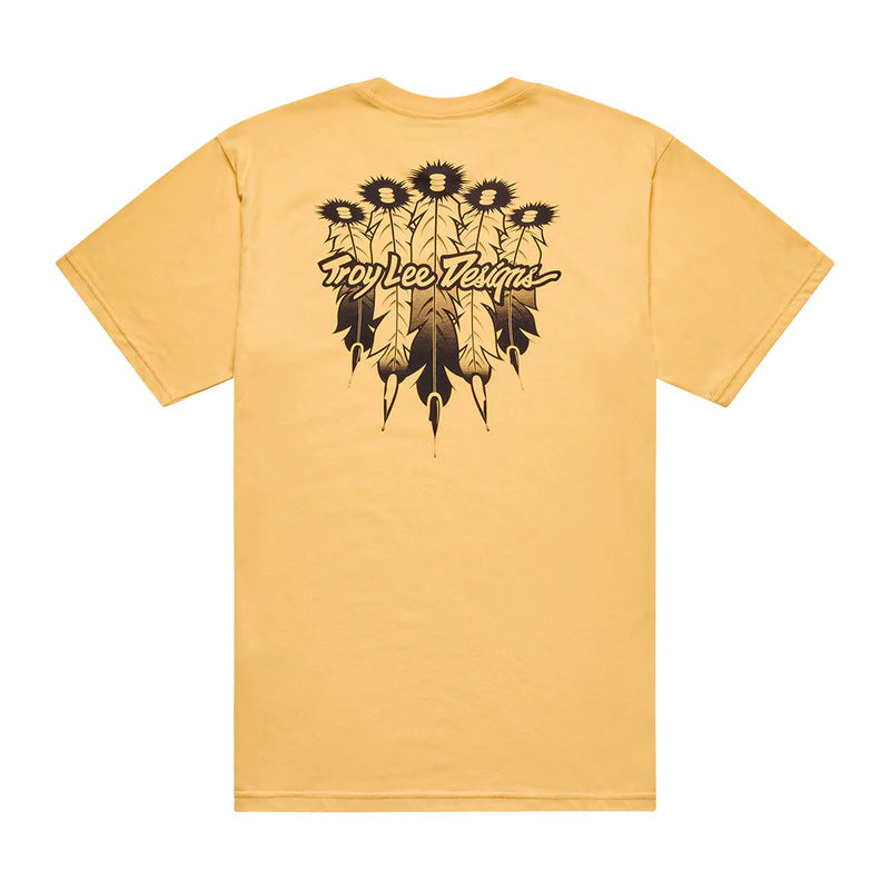 Troy Lee Designs Feathers Short Sleeve Tee - Bleached Melon