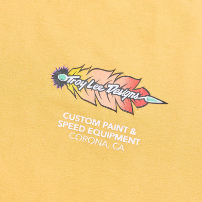 Troy Lee Designs Feathers Short Sleeve Tee - Bleached Melon