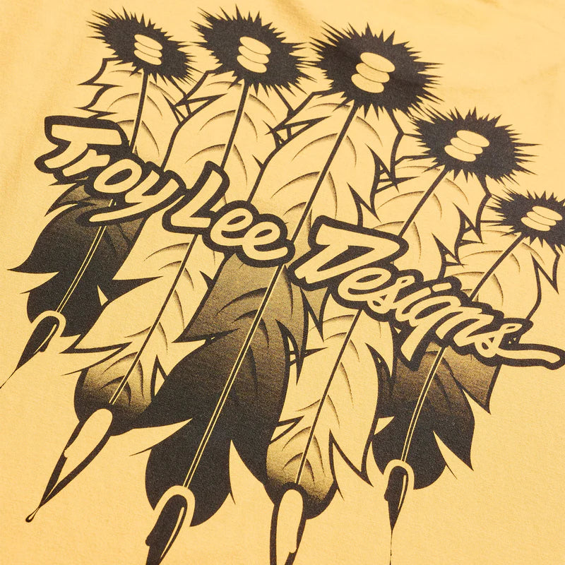Troy Lee Designs Feathers Short Sleeve Tee - Bleached Melon
