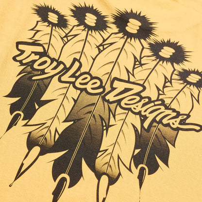 Troy Lee Designs Feathers Short Sleeve Tee - Bleached Melon