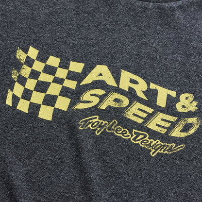 Troy Lee Designs Finish Line Short Sleeve Tee - Black Heather