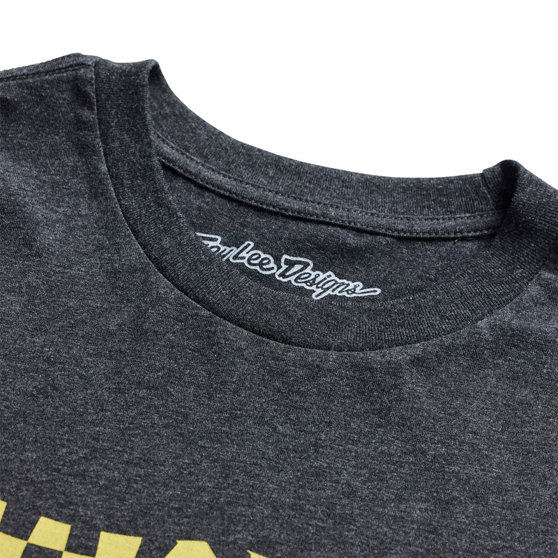 Troy Lee Designs Finish Line Short Sleeve Tee - Black Heather