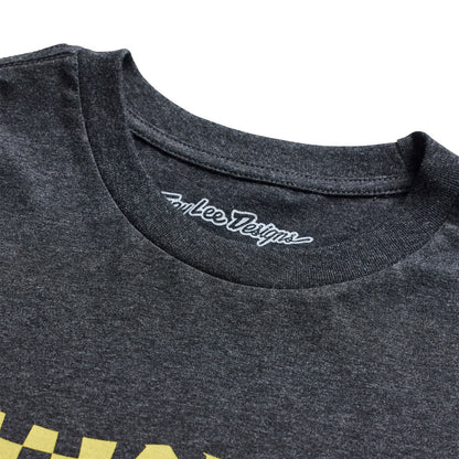 Troy Lee Designs Finish Line Short Sleeve Tee - Black Heather