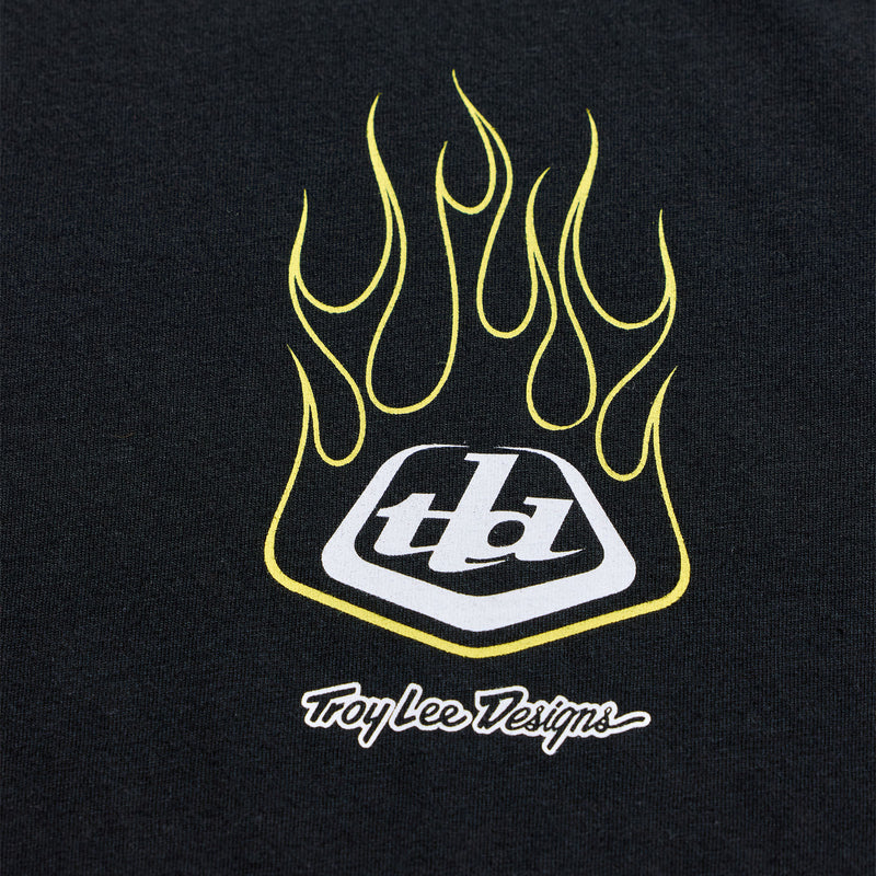 Troy Lee Designs Flame2 Short Sleeve Tee - Black